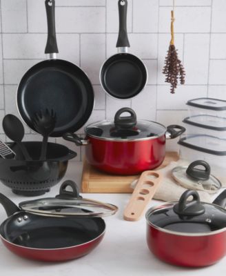 Nonstick Aluminum 20-Pc. Cookware Set