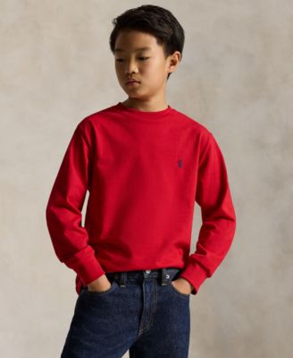 Boys' 8-20 Cotton Jersey Long-Sleeve T-shirt