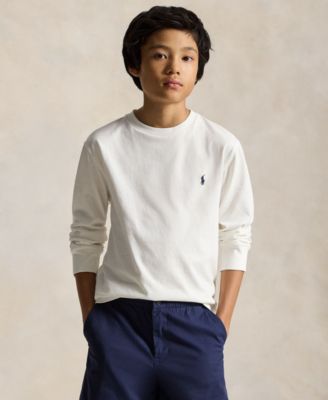 Boys' 8-20 Cotton Jersey Long-Sleeve T-shirt