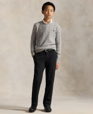 Boys' 8-20 Straight-Fit Stretch Twill Pants