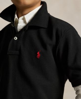 8-20 Boys' Cotton Mesh Logo Polo Shirt