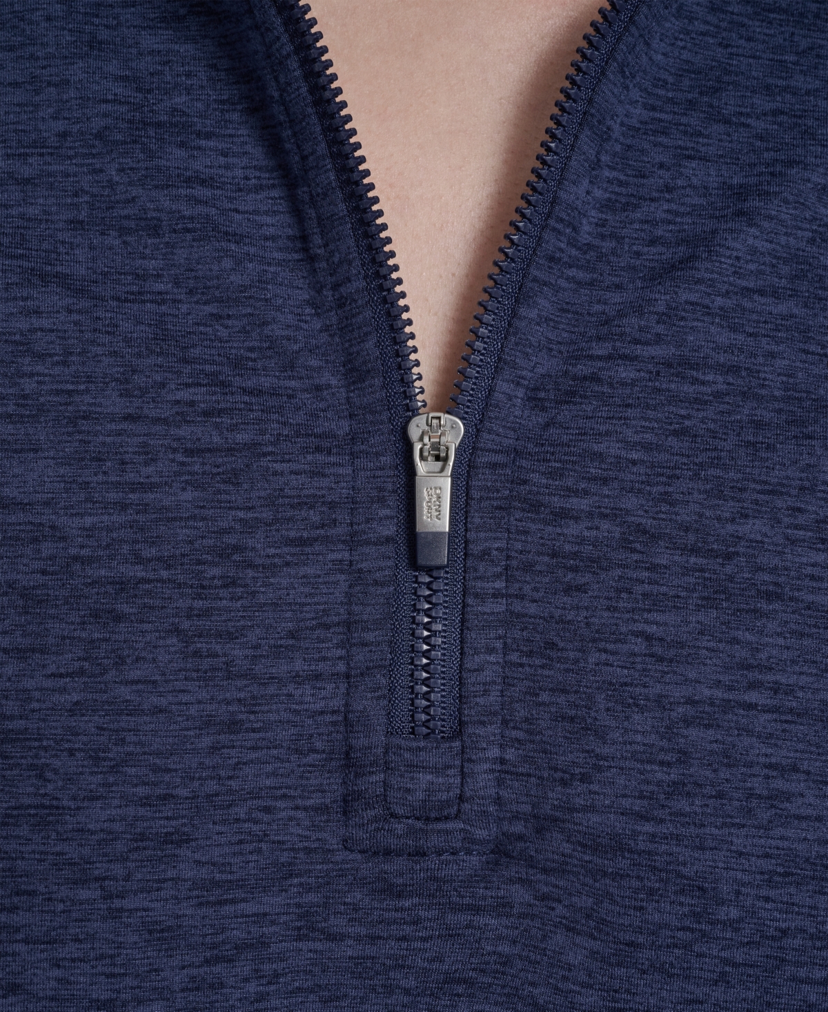 Dkny Women's Space Dye Half-Zip Top