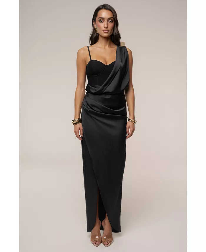 Women's Draped Radiance Maxi Dress - thumbnail 4