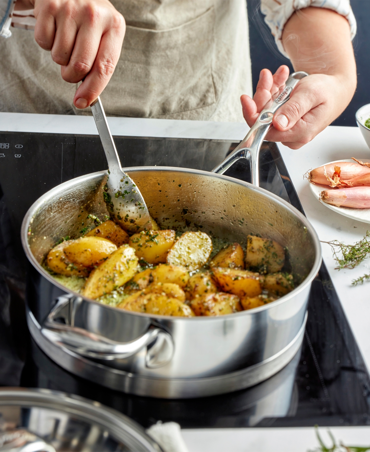 Demeyere Atlantis 7 Stainless Steel 10-pc. Cookware Set In Metallic