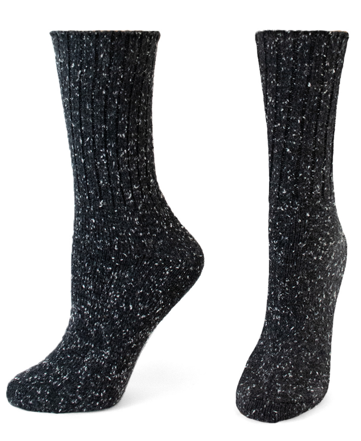 Hue Women's 2-Pack Tweed Rib Boot Socks