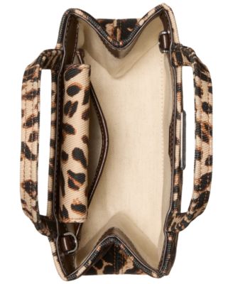 Sam Icon Leopard Mini Canvas Tote Bag