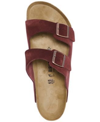 Men's Arizona Suede Leather Soft Footbed Sandals from Finish Line