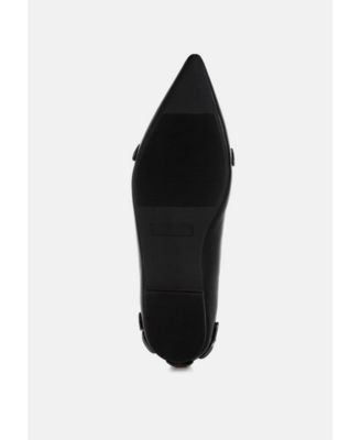 Womens Golini Belt Buckle Detail Ballerinas