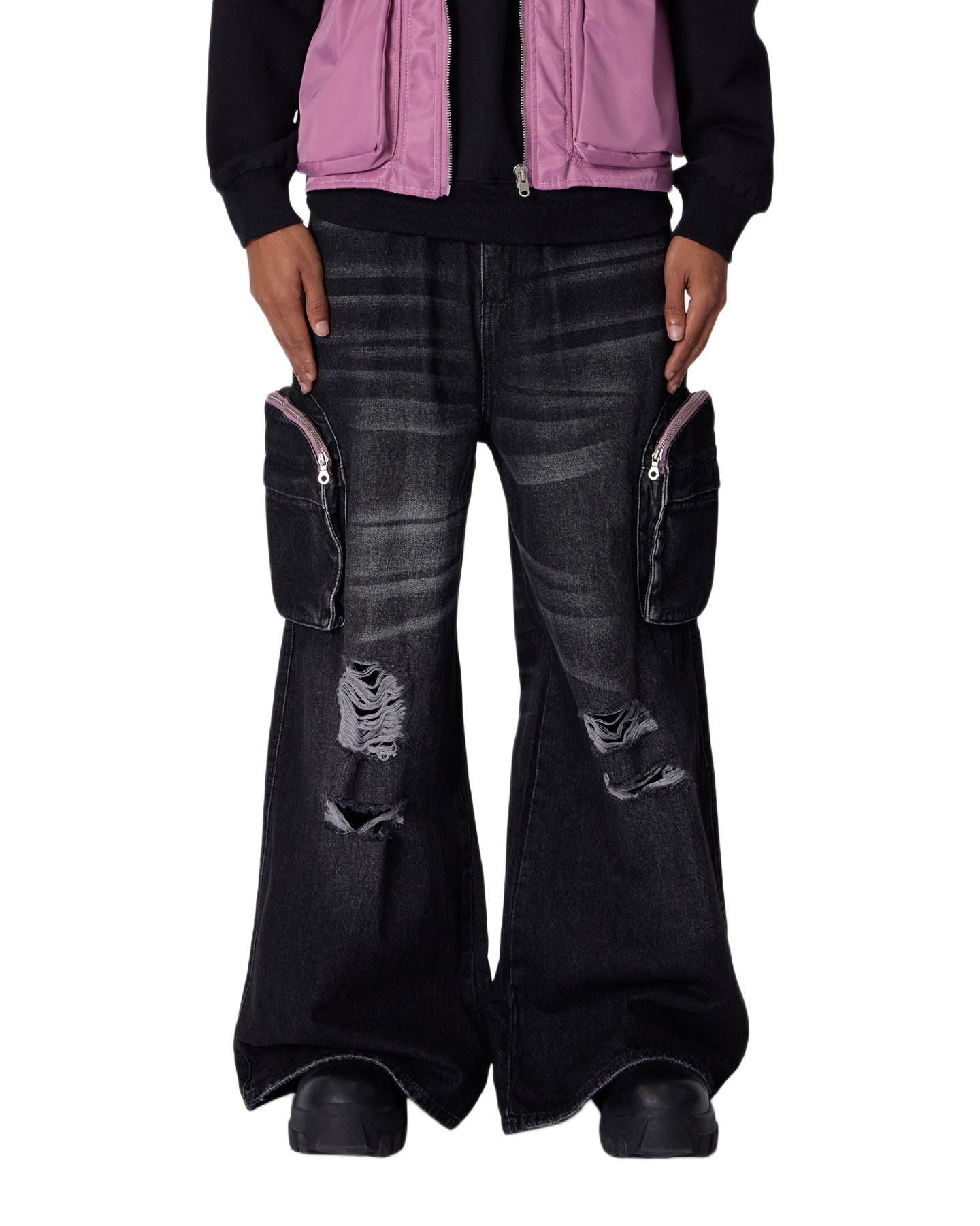 Мужские джинсы mnml C23 Rave Double Cargo Denim Jeans — фото 1