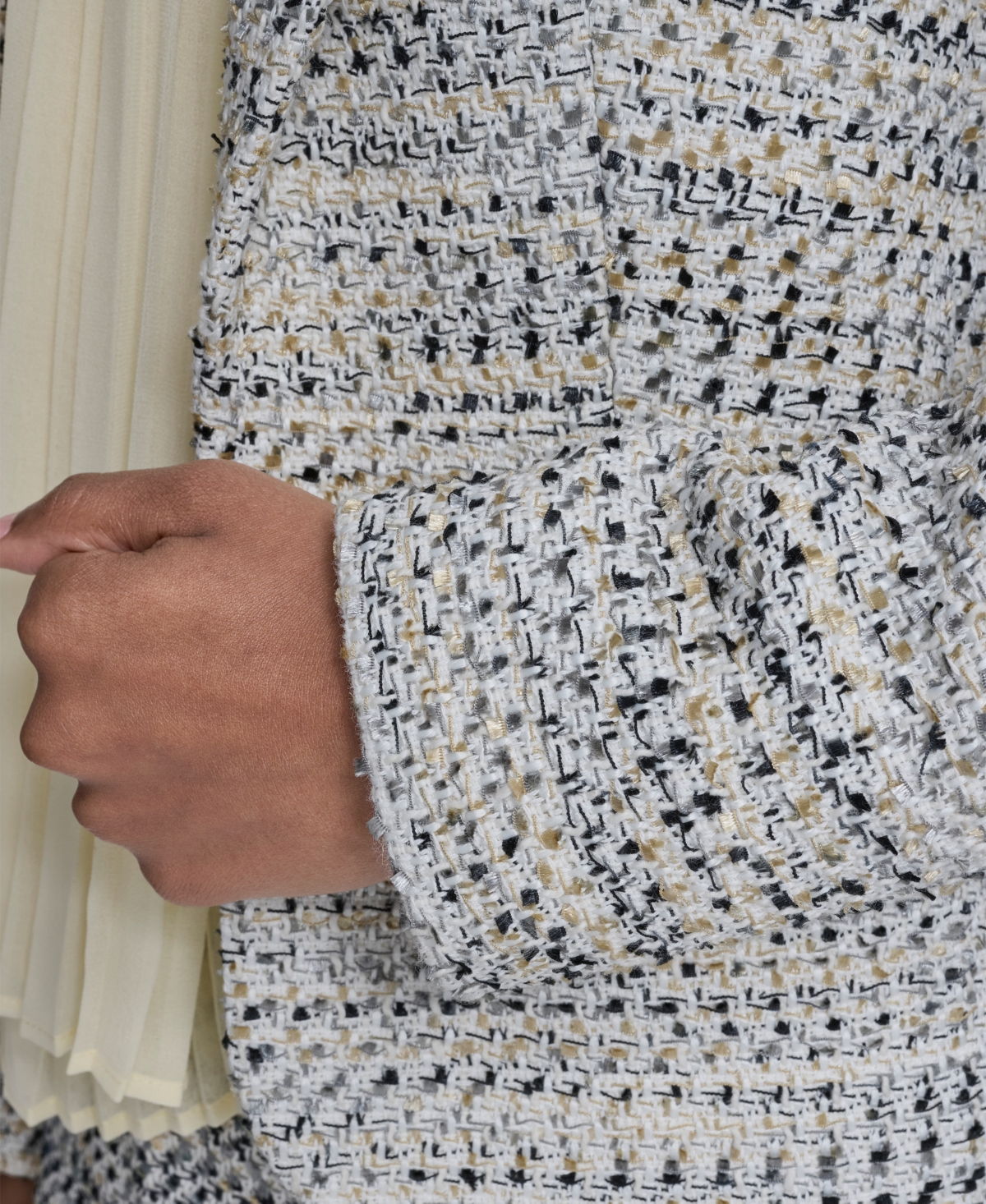 Calvin Klein Petite Cropped Tweed jacket