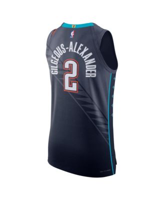 Men's and Women's Shai Gilgeous-Alexander Blue Oklahoma City Thunder 2025/26 City Edition Authentic Jersey