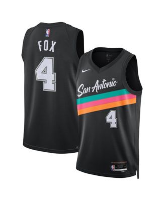 Nike - Men's and Women's De'Aaron Fox Black San Antonio Spurs 2025/26 City Edition Swingman Jersey