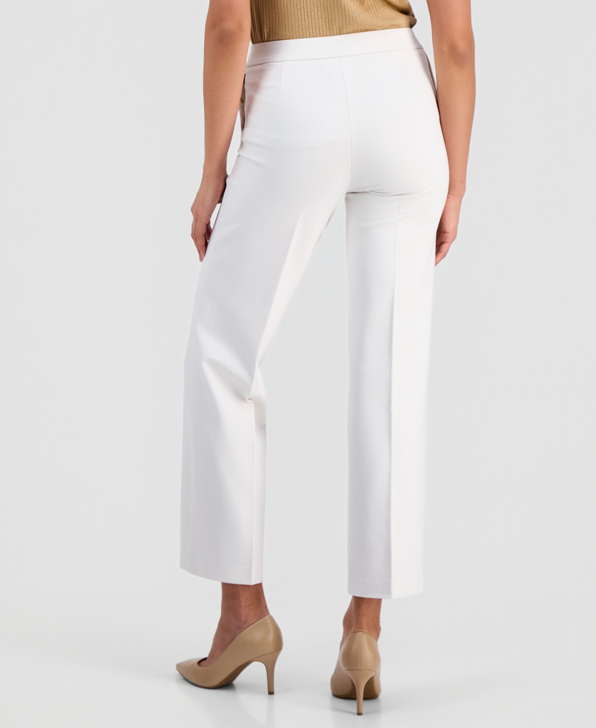 Anne Klein Women's Sailor High-Rise Pull-On Pants