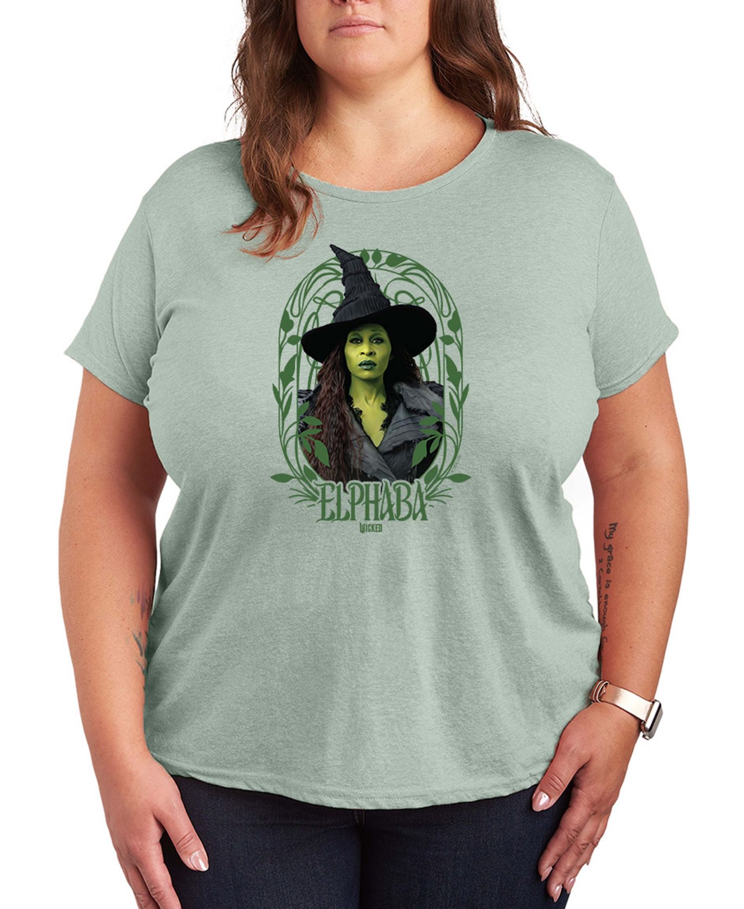 Plus Size Wicked Elphaba Short-Sleeve Graphic T-Shirt