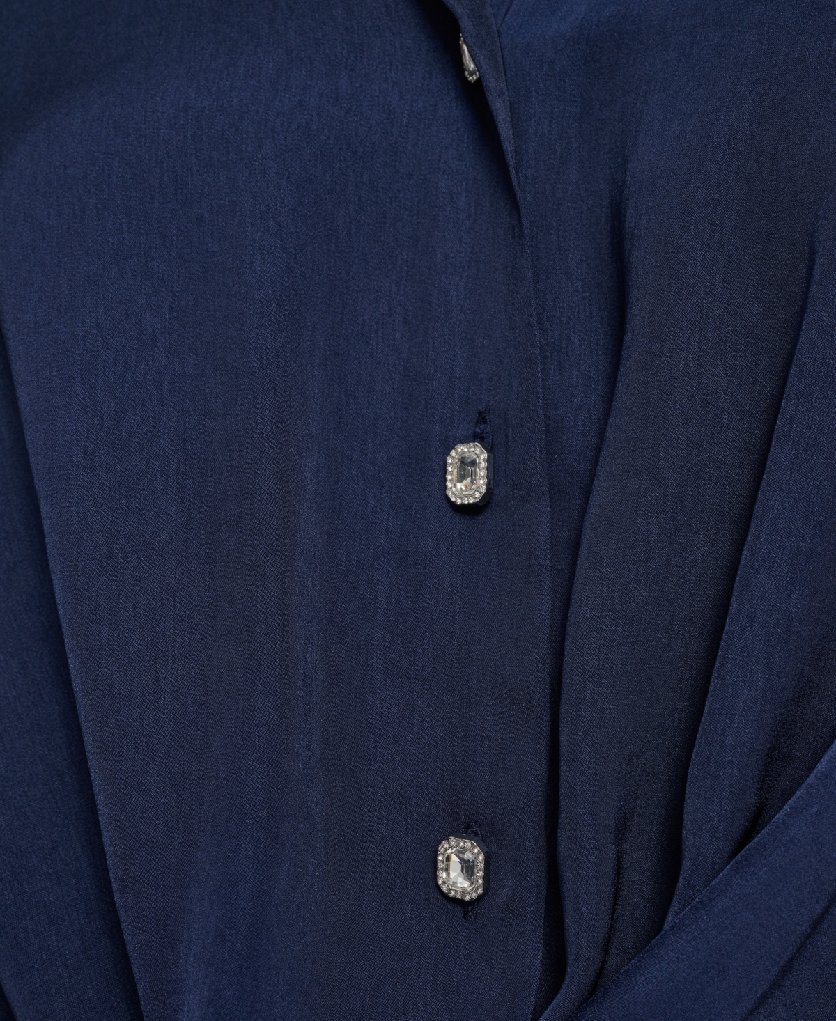 Dkny Jeans Women's Long-Sleeve Rhinestone Button Front Shirt