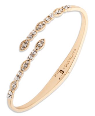 Givenchy - Glass Crystal Bypass Cuff Bracelets (also in Gold-Tone and Rose Gold-Tone)