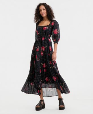Women's Morning Meadows Cotton Maxi Dress