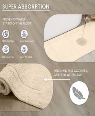 Home Weavers Waterford Contour Bath Rug, 20" x 20"