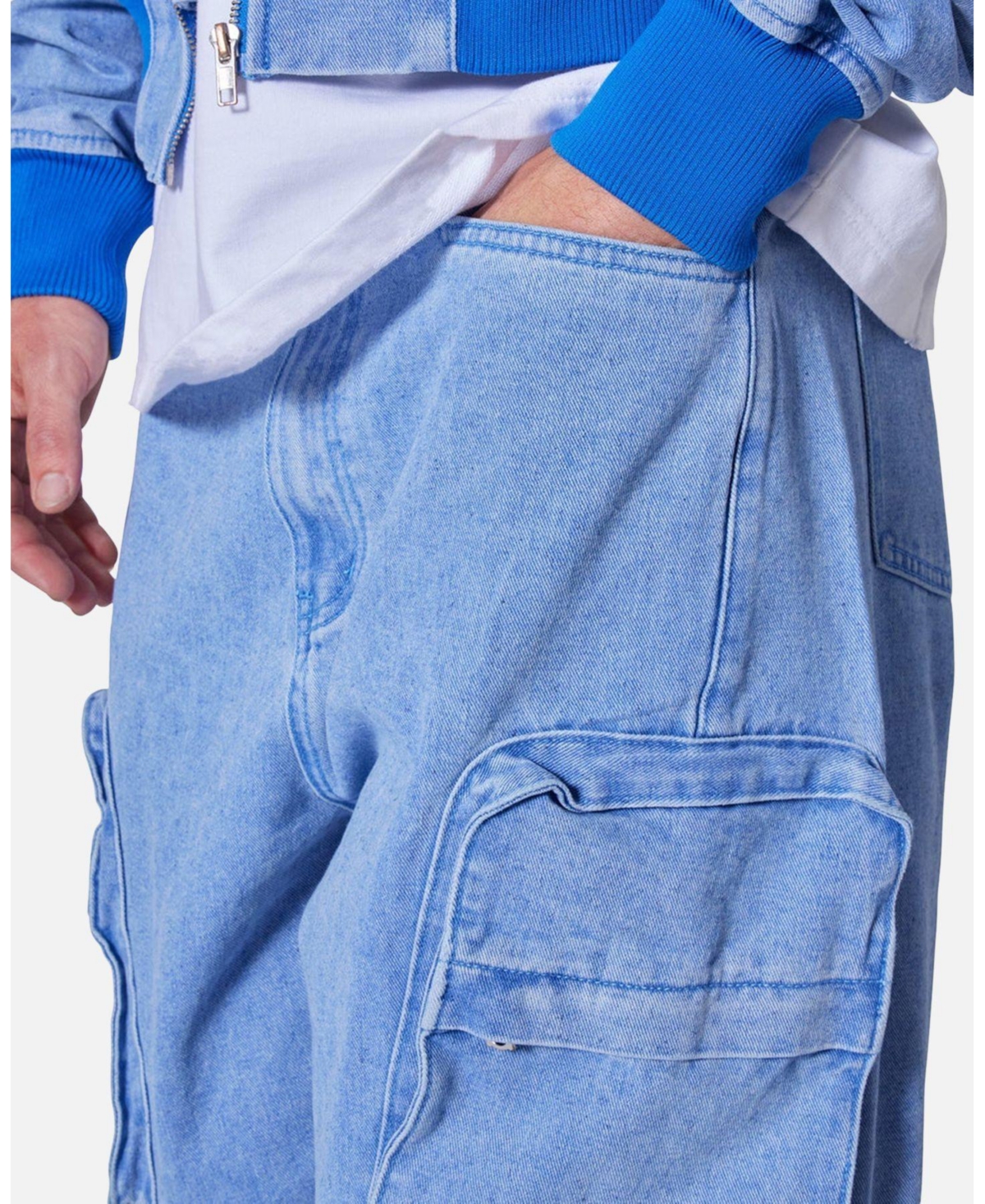 mnml Men's Ultra Baggy Feeling Blue Denim