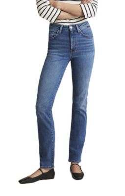 Women's Kendra Straight Leg In Mid Brushed Flex Denim