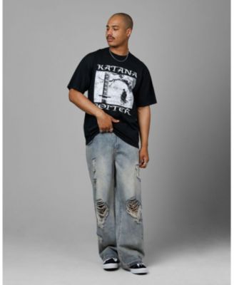 Men's Faded Print Flannel Shirt