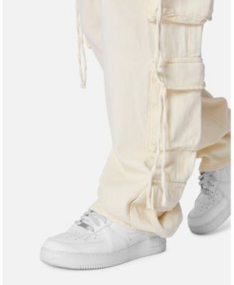 Men's Brushed Twill Cargo Pants, Relaxed Fit, Multiple Utility Pockets, Adjustable Waist, Durable Fabric, Streetwear Style