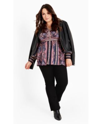 Women's Serene Long Sleeve Placement Top