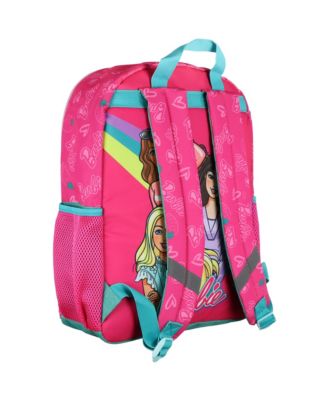 Backpack Barbie and Friends 16" Sequin with Tech Sleeve School Bookbag