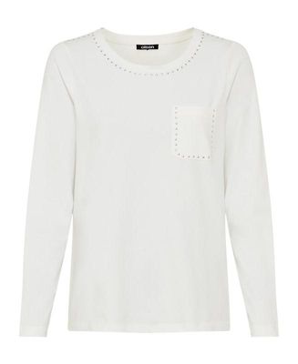 Women's Studded Trim, Casual, Stylish T-Shirt