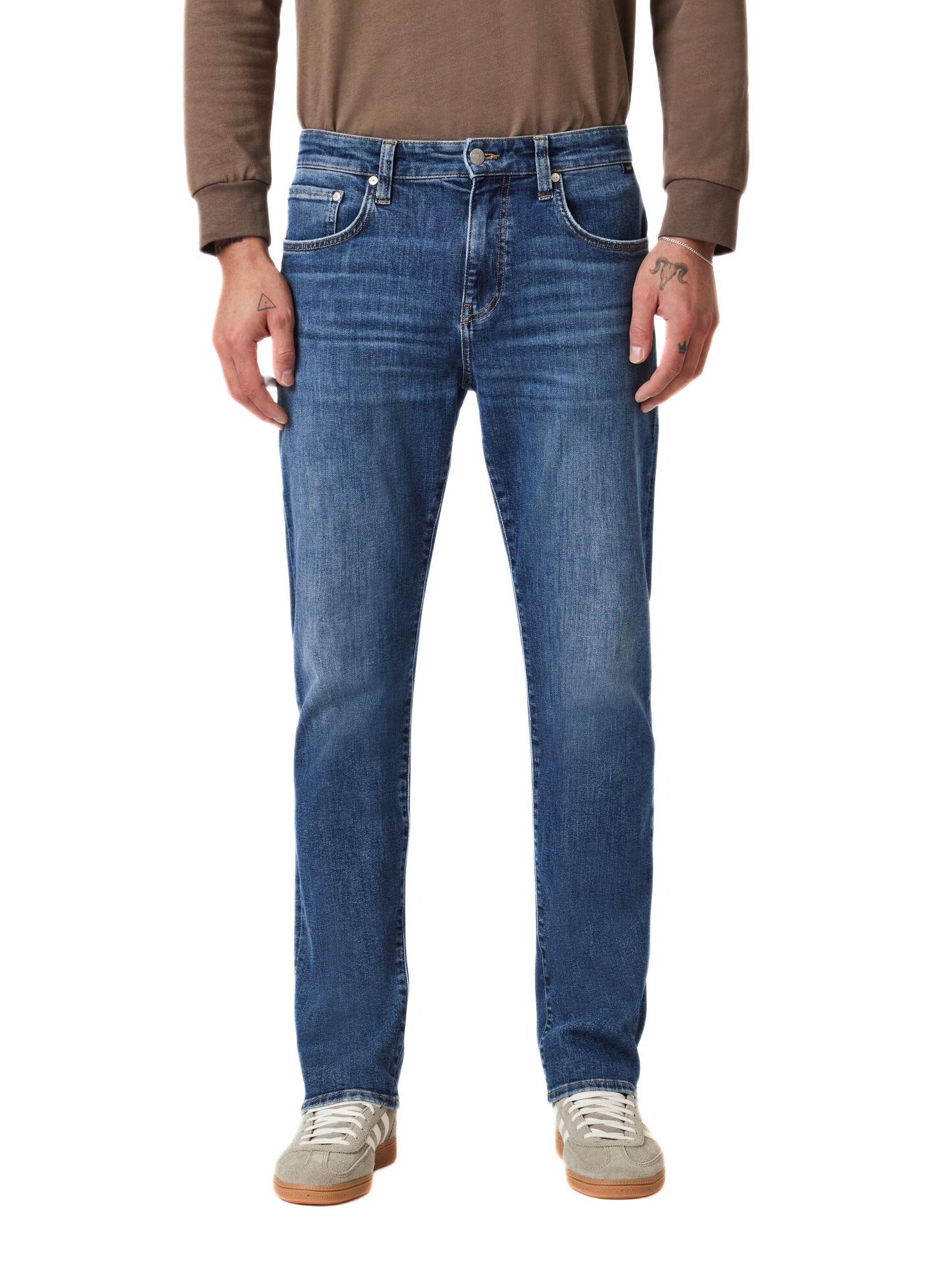 Мужские джинсы Mavi Jeans Zach Straight-Leg, цвет: Тёмный синий — фото 1