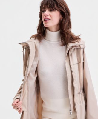 Women's Bibbed Hooded Anorak Coat