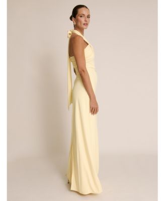 Women's Halter Neck Stretch Bridesmaid Dress