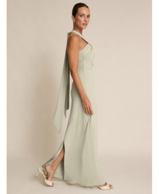 Women's Halter Neck Stretch Bridesmaid Dress