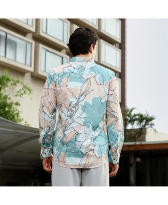 Men's Botanical-Outline Imprint Shirt