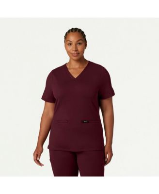Women's Cesi 2-Pocket Slim Knit V-Neck Scrub Top