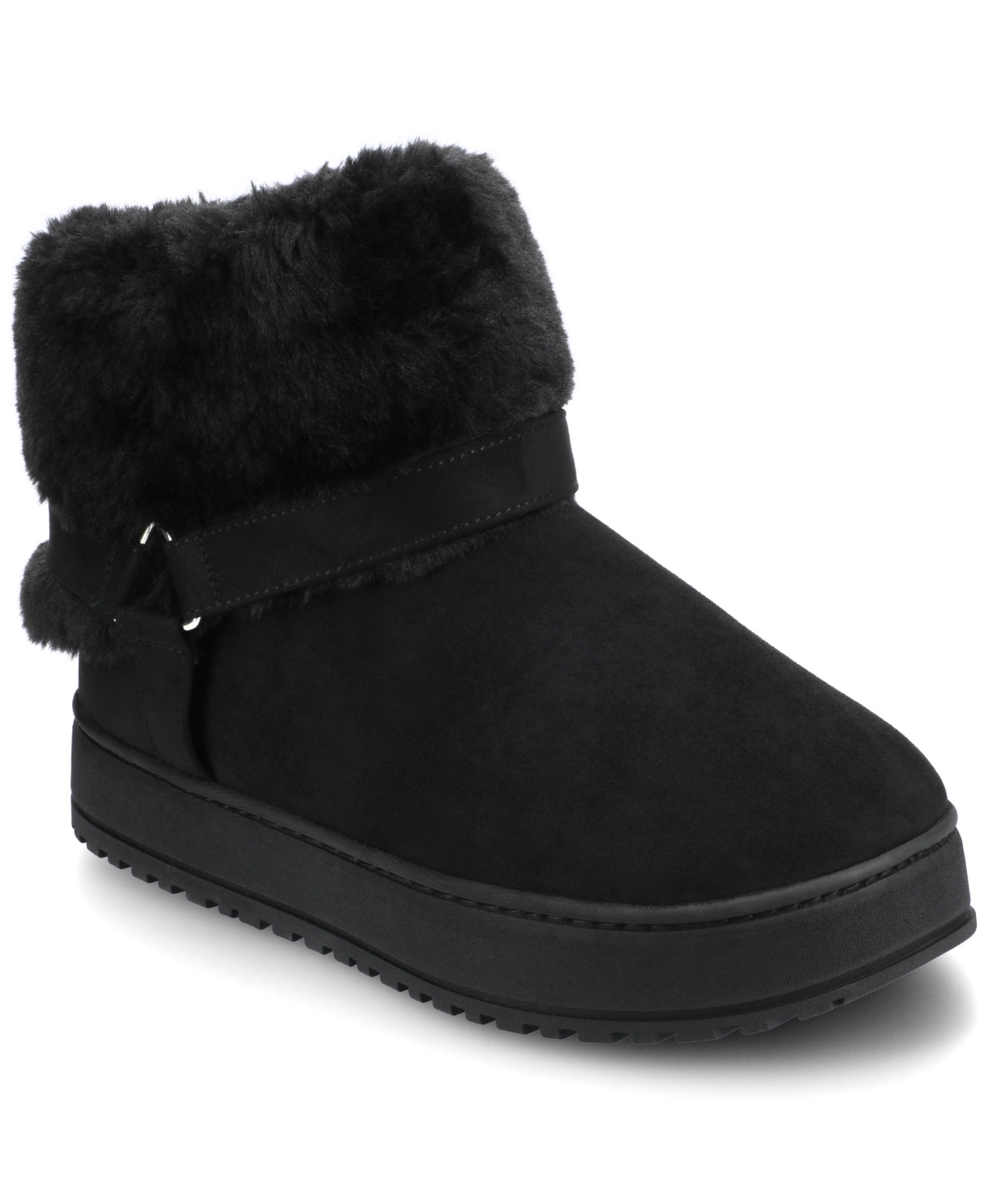 Journee Collection Women's Thada Round Toe Slipper Booties