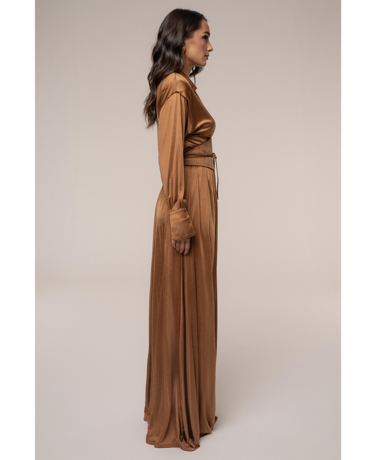 Jluxlabel Women's High Line Collar Maxi Dress