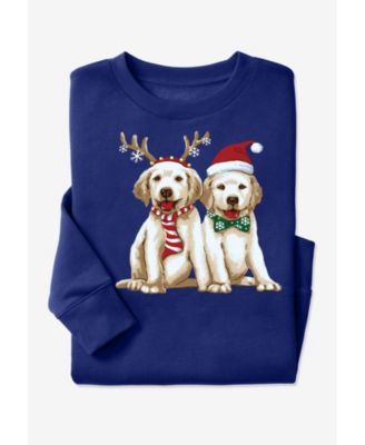 Plus Size Fleece Holiday Sweatshirt