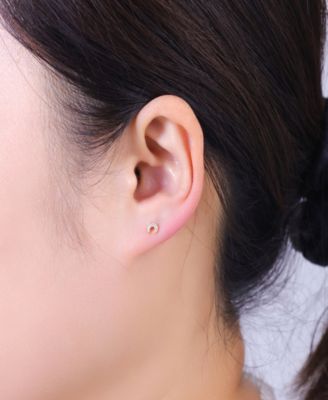 Gold Plated Heart, Clover, Moon, Star and Evil Eye Post Back Stud Earrings Set