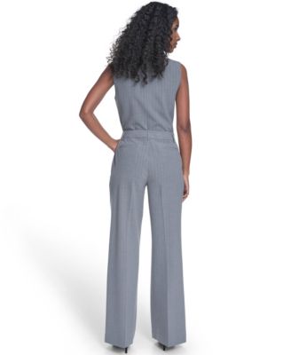 Women's Pinstripe Mid-Rise Pants