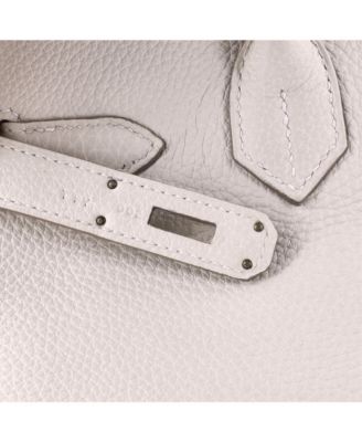 Birkin 30 Handbag Light Togo with Palladium Hardware