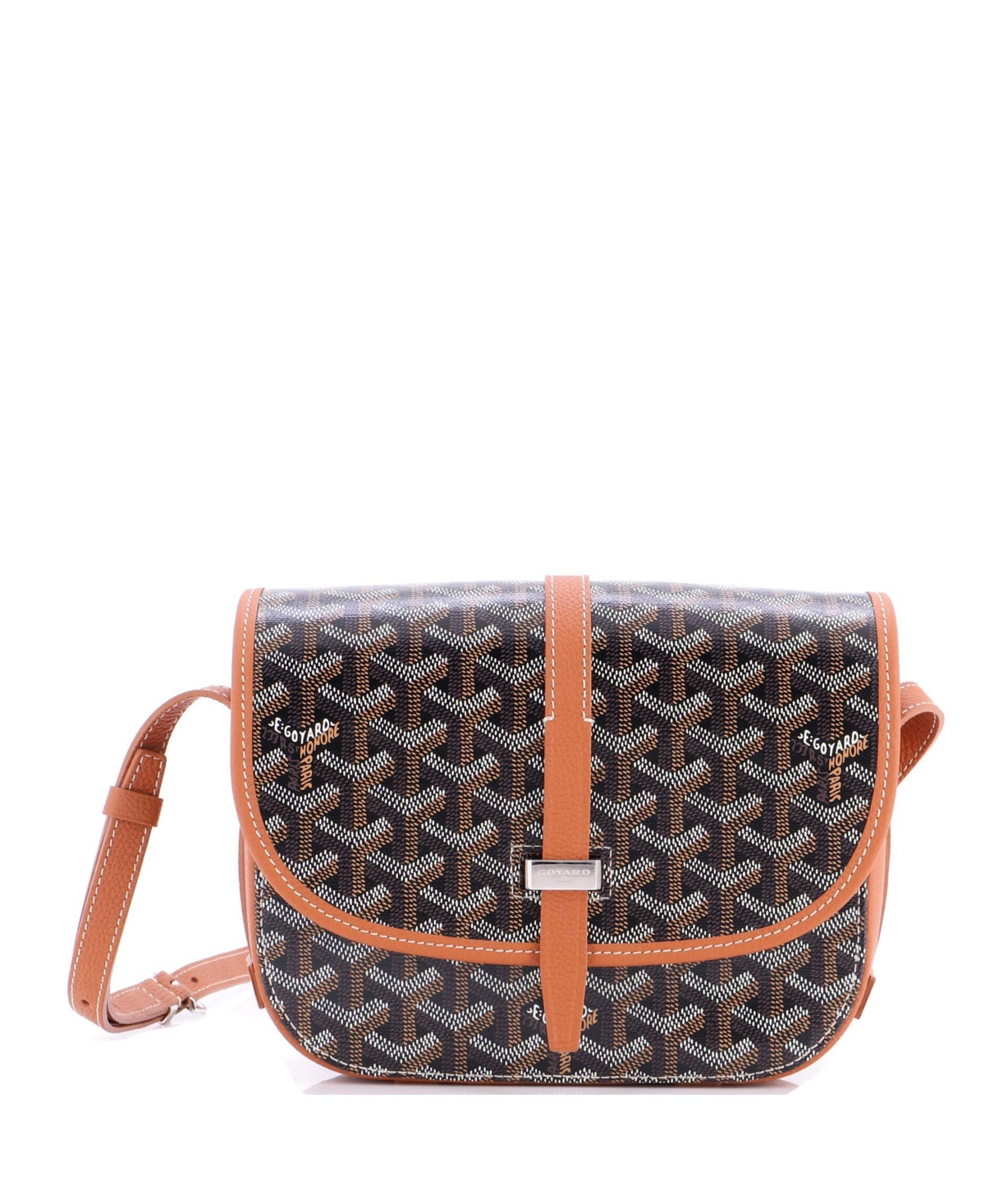 Pre-Owned Goyard Pm Belvedere Ii Messenger Bag Coated Canvas