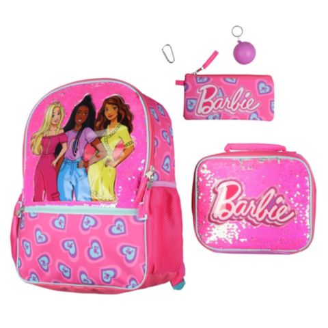Рюкзак Barbie 5 PC Set with Matching Lunch Box School Bookbag