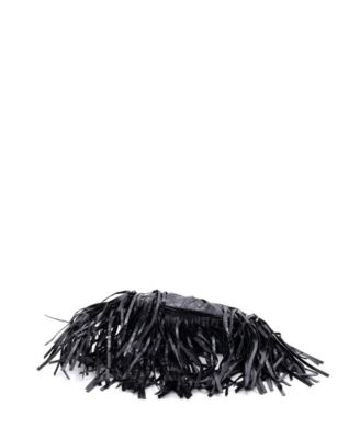 XS Le Cagole Giant Studs Fringe Shoulder Bag Leather