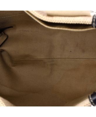 Medium Woody Tote Canvas with Leather