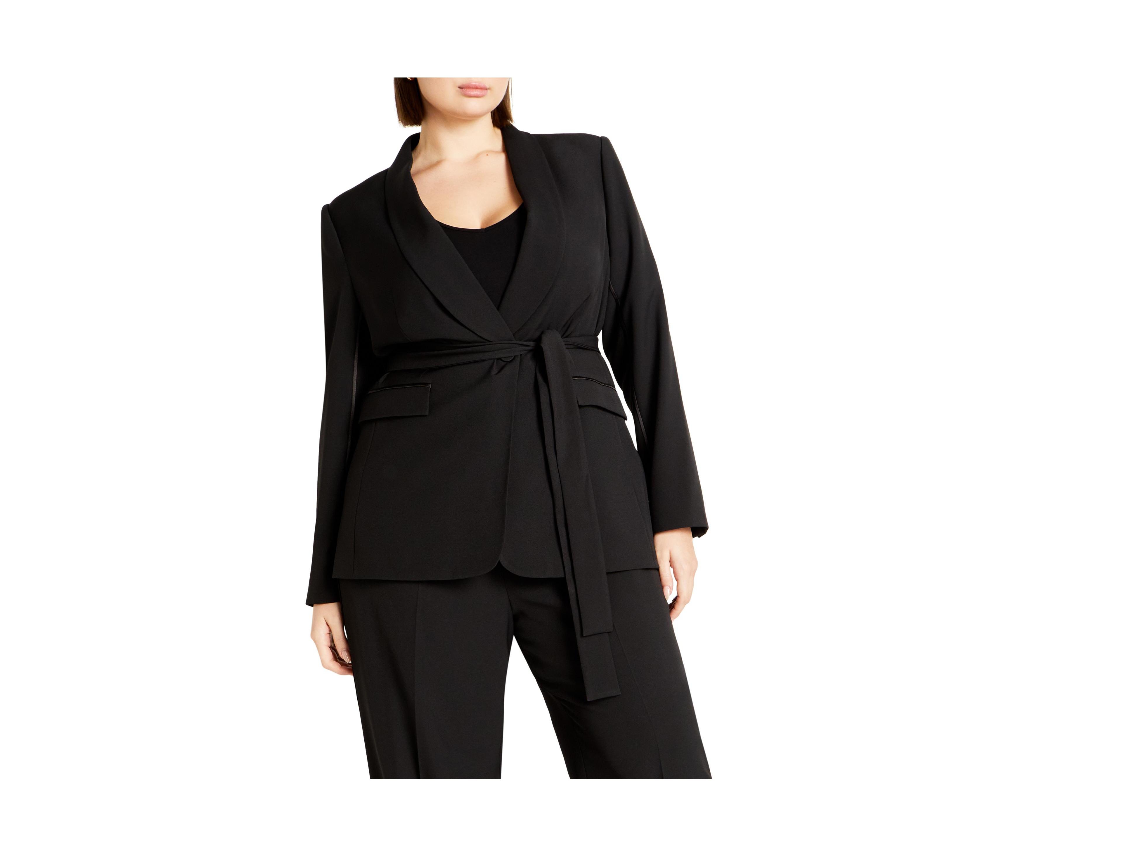City Chic Plus Belted Yasmine Jacket