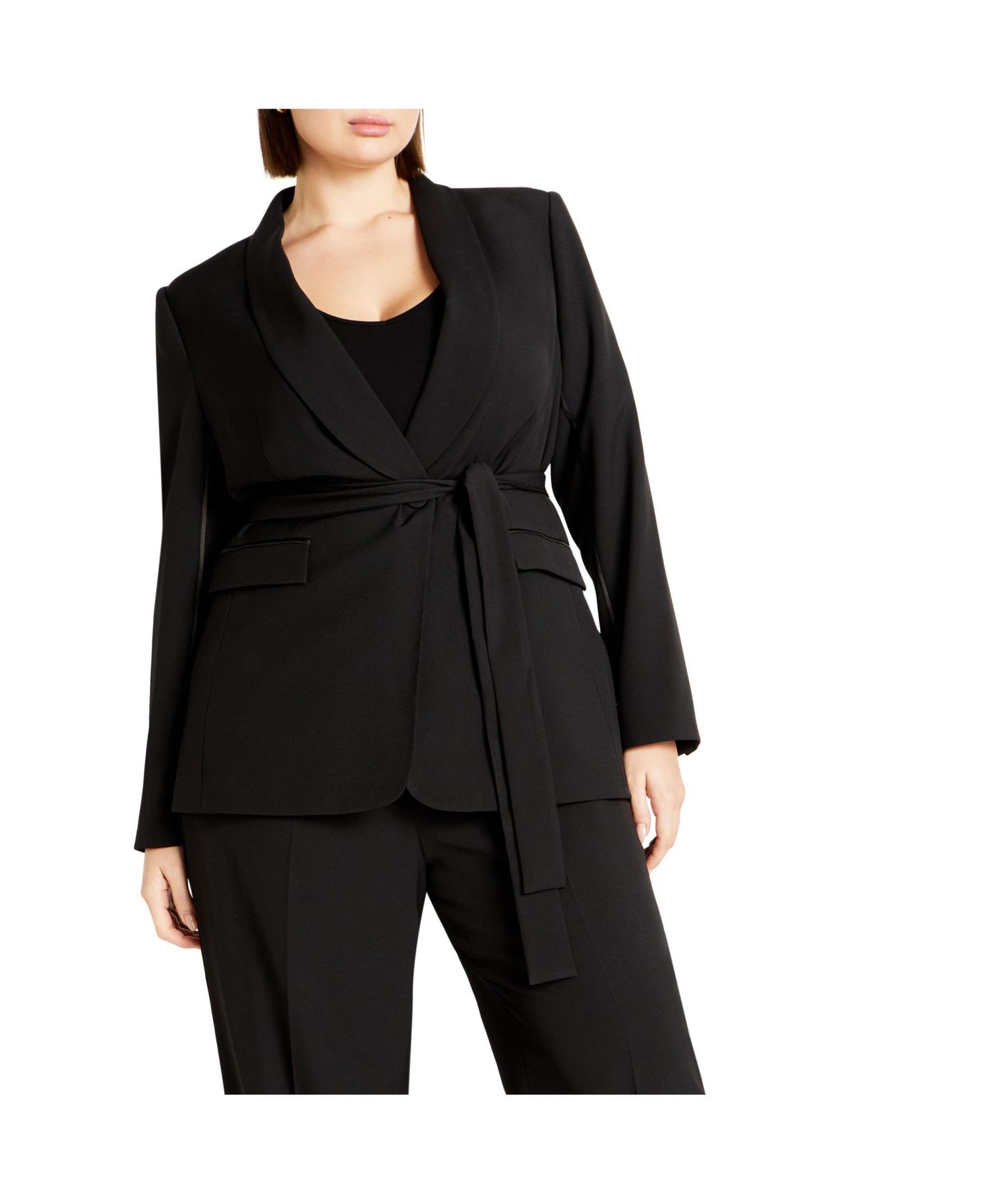 Plus Size Belted Yasmine Jacket