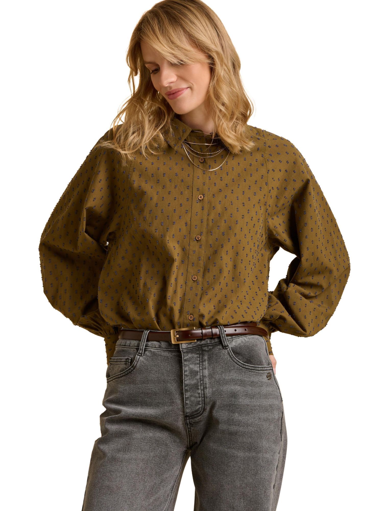Women's Julia Balloon Sleeve Loose Fit Shirt