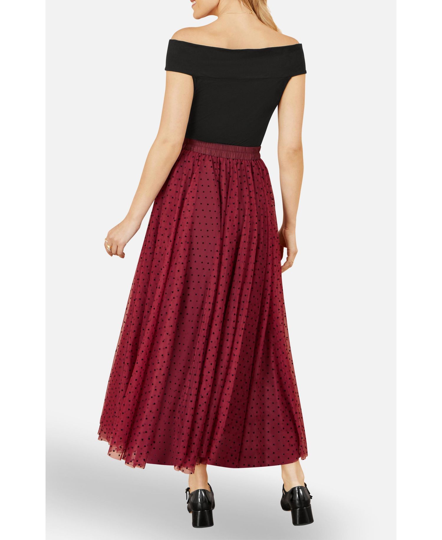 Women's Short Sleeve Knot Detail Bardot Top