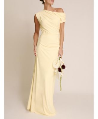 Women's Slash Neck Drape Stretch Bridesmaid